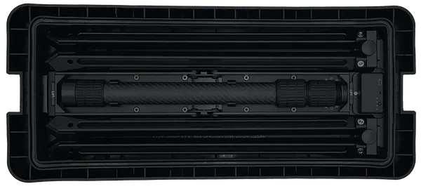 HiveRadar EDC lid configuration B showing alternative storage layout and mounting options